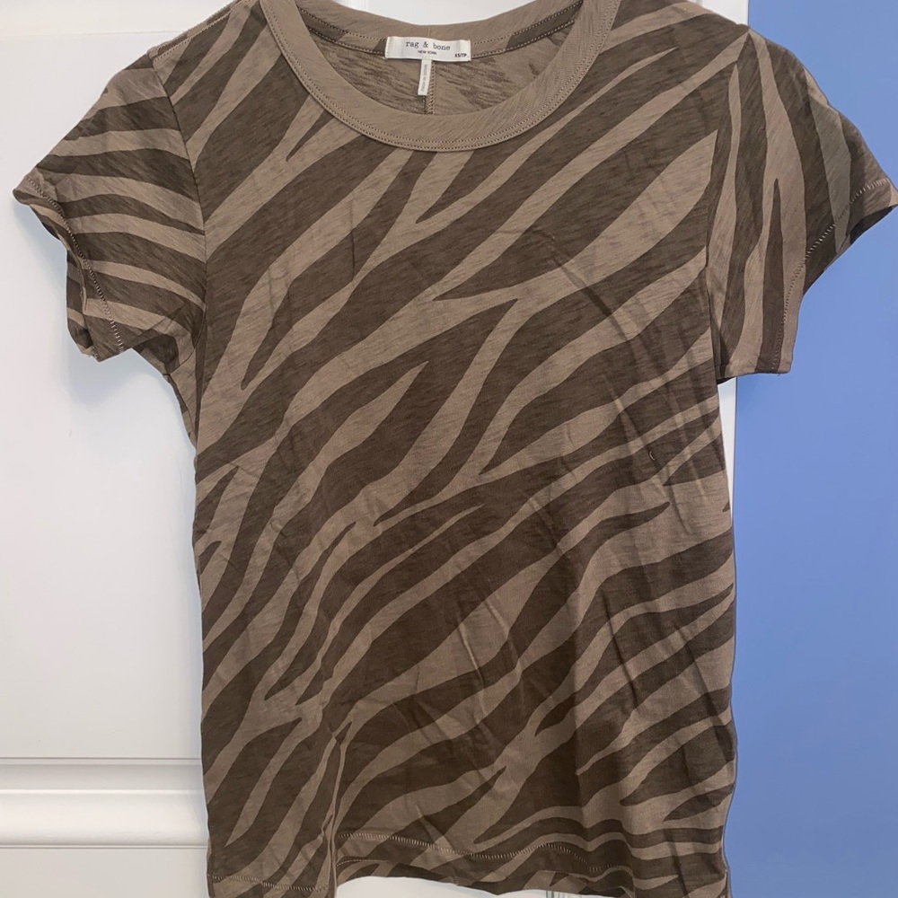Rag and Bone zebra print shirt